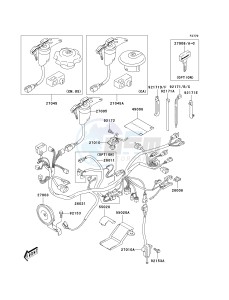 KLX 400 A [KLX400SR KLX400R] (A1-A2 A2 CAN ONLY) [KLX400SR KLX400R] drawing IGNITION SWITCH