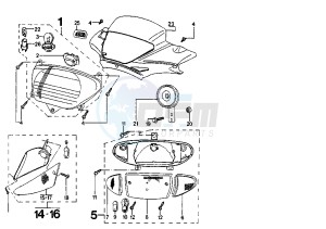 ZENITH L - 50 cc drawing HEADLAMPS-BLINKERS