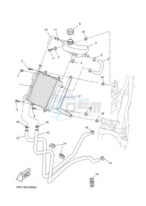 NS50 AEROX (1PH3 1PH3 1PH3 1PH3) drawing RADIATOR & HOSE