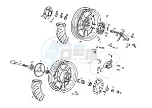 ATLANTIS O2 BULLET - 50 cc drawing WHEELS