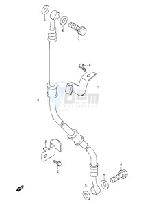 Inazuma 250 drawing FRONT BRAKE HOSE