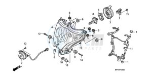 CB1000RA9 Europe Direct - (ED / ABS) drawing HEADLIGHT