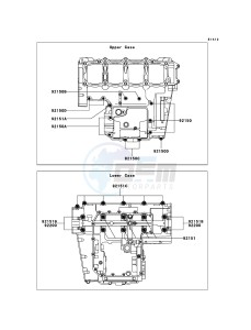 Z750 ZR750L9F GB XX (EU ME A(FRICA) drawing Crankcase Bolt Pattern