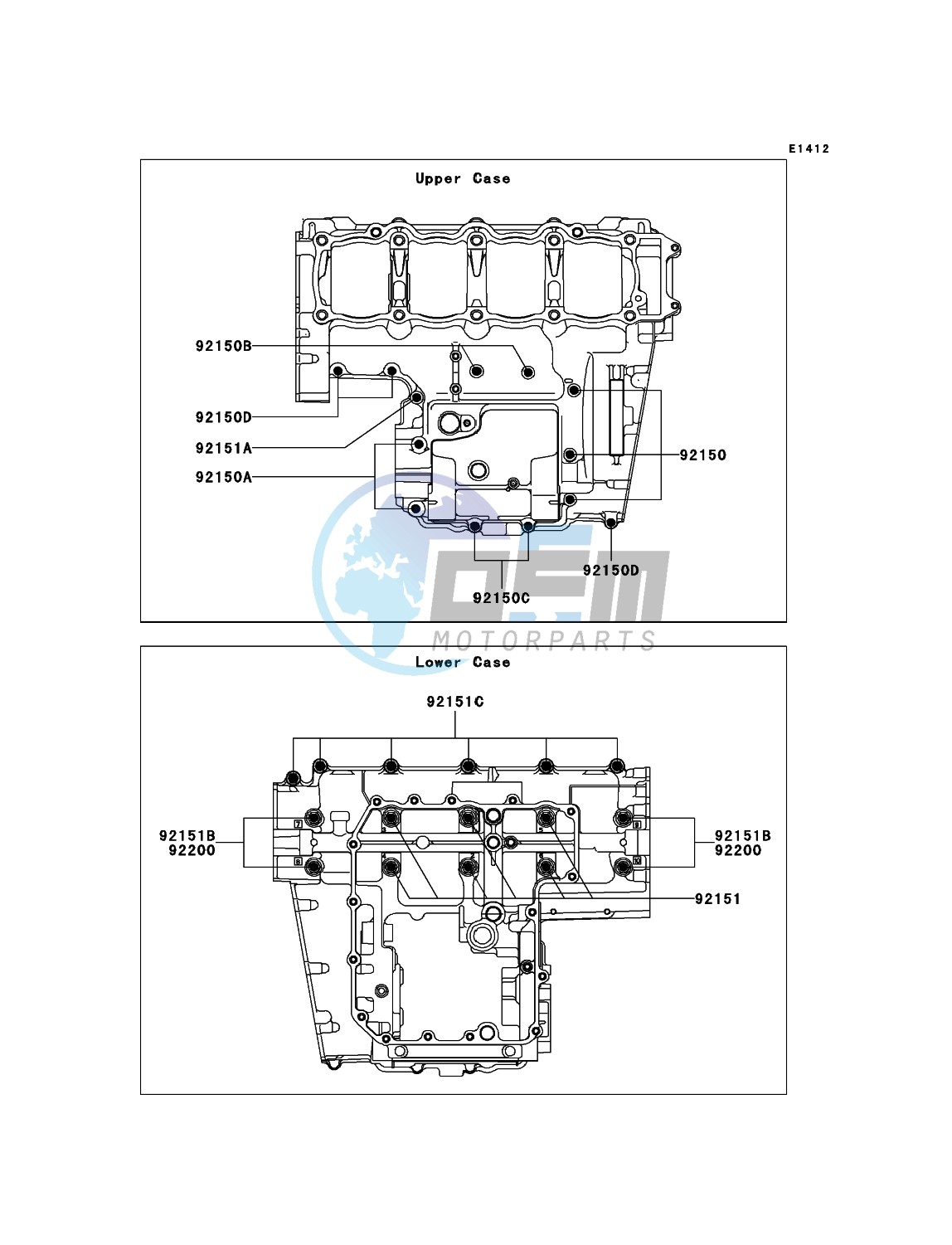 Crankcase Bolt Pattern