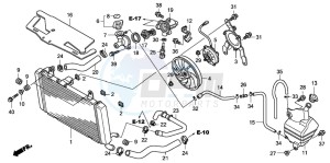 CBF1000S drawing RADIATOR