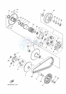 CZD250-A  (B8Y4) drawing CRANKCASE COVER 1