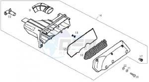 ATLANTIS BULLET - 50 cc VTHAL4AE2 2T AC drawing Air box (Positions)