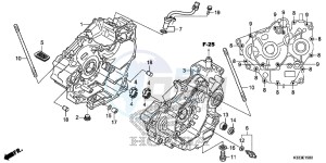 CBR300RF CBR300R Europe Direct - (ED) drawing CRANKCASE