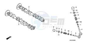 CB600FA39 France - (F / ABS CMF ST 25K) drawing CAMSHAFT/VALVE