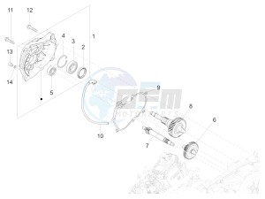 SUPER GTS 300 4T 4V IE ABS E3- E4 (NAFTA) drawing Reduction unit