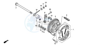 C50S drawing REAR BRAKE PANEL