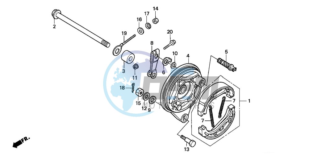 REAR BRAKE PANEL