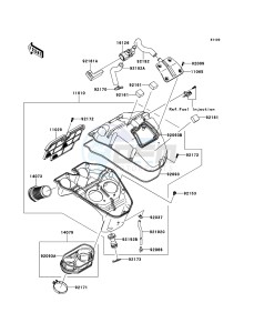 VERSYS_ABS KLE650DEF XX (EU ME A(FRICA) drawing Air Cleaner