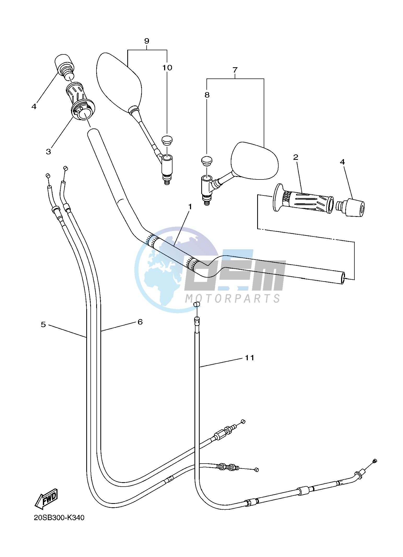 STEERING HANDLE & CABLE