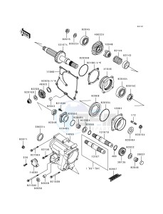 KLF 400 B [BAYOU 400 4X4] (B1-B3) [BAYOU 400 4X4] drawing FRONT BEVEL GEAR