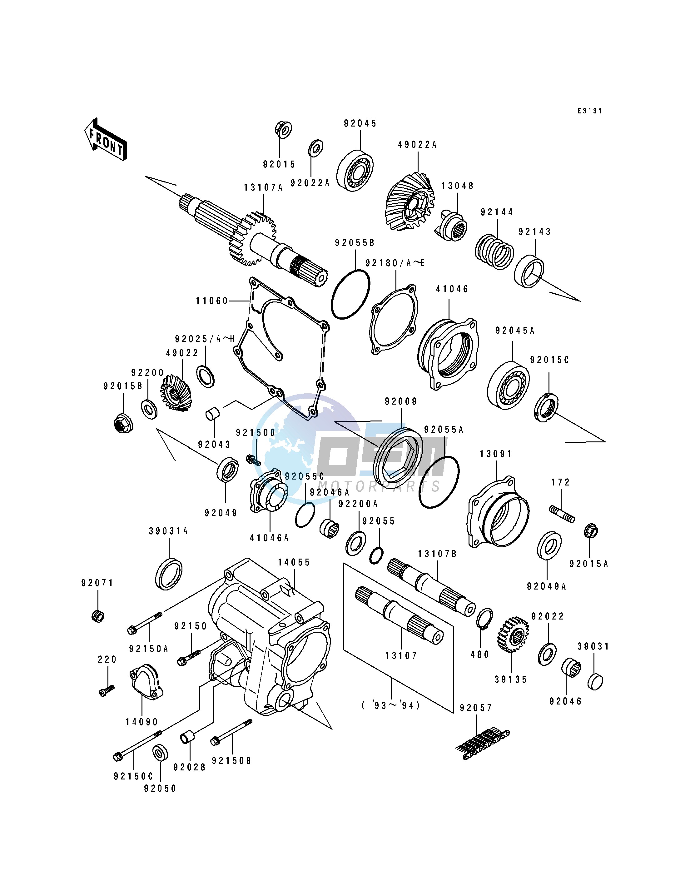 FRONT BEVEL GEAR