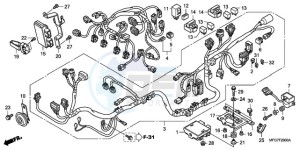 CB600F9 France - (F / CMF 25K) drawing WIRE HARNESS