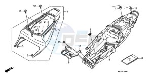 CBR600RR9 BR / MME SPC - (BR / MME SPC) drawing REAR COWL