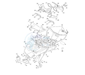 YP R X-MAX 250 drawing FRONT BODY 1YS4