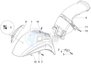 LX 150 4T ie E3 Vietnam drawing Wheel housing - Mudguard