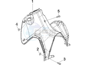 Runner 125 VX 4 (UK) UK drawing Front glove-box - Knee-guard panel