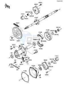 KLF 110 A [MOJAVE 110] (A1-A2) [MOJAVE 110] drawing REAR HUB