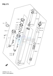 GSF650 (E21) Bandit drawing FRONT FORK DAMPER (GSF650UAL1 E21)