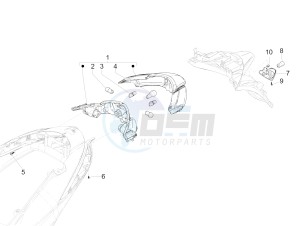 Liberty 50 iGet 4T 3V-2015-2017 (EMEA) drawing Rear headlamps - Turn signal lamps