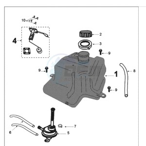 KISBEE drawing TANK AND BENZINE