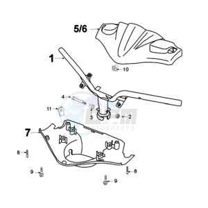 FIGHT RW3A drawing HANDLEBAR