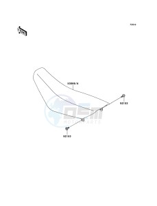 KX65 KX65A6F EU drawing Seat