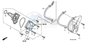 CBR1000RR9 UK - (E / MK) drawing WATER PUMP