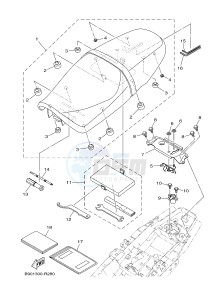 MTM850 MTM-850 XSR900 (B90R) drawing SEAT