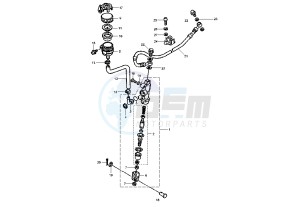 DT RE 125 drawing REAR MASTER CYLINDER