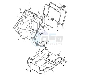 XC FLY ONE 150 drawing LEG SHIELD