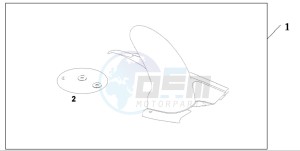 CB600F2 HORNET S drawing HUGGER   *SILVER*