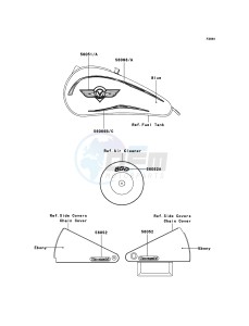 VN800 CLASSIC VN800-B10P GB XX (EU ME A(FRICA) drawing Decals