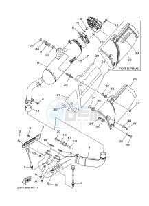 XT1200Z (23PF 23PG) drawing EXHAUST