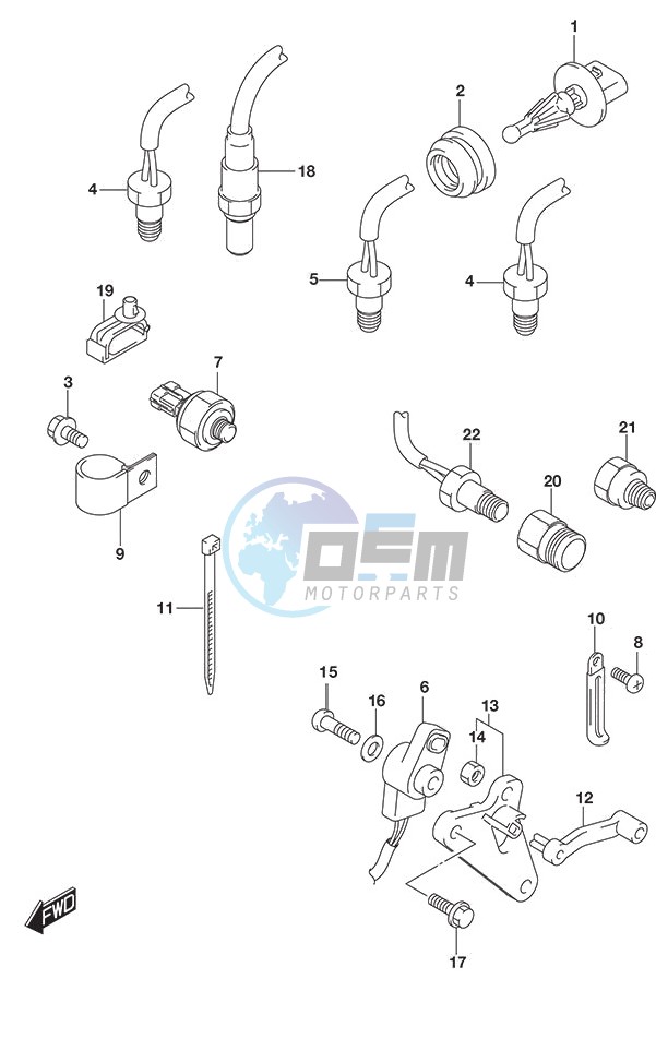 Sensor w/Transom (X or XX)