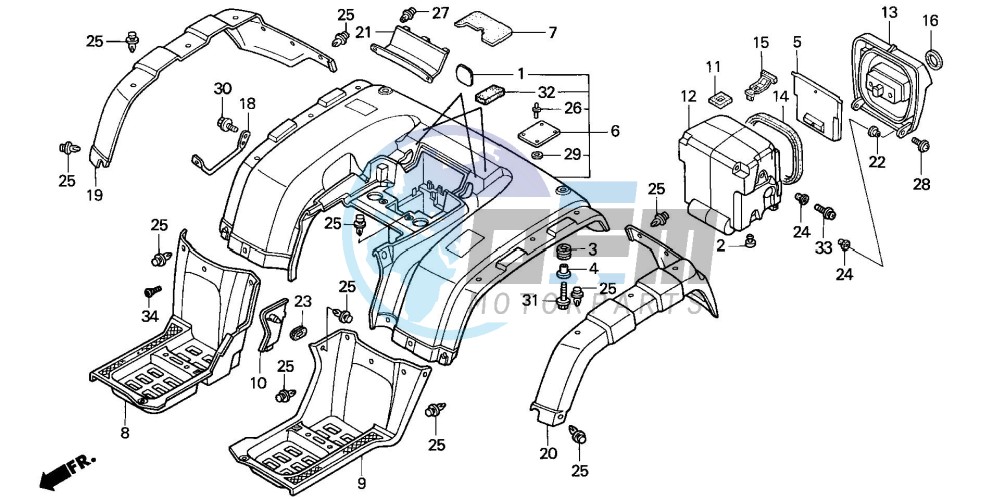 REAR FENDER (2)