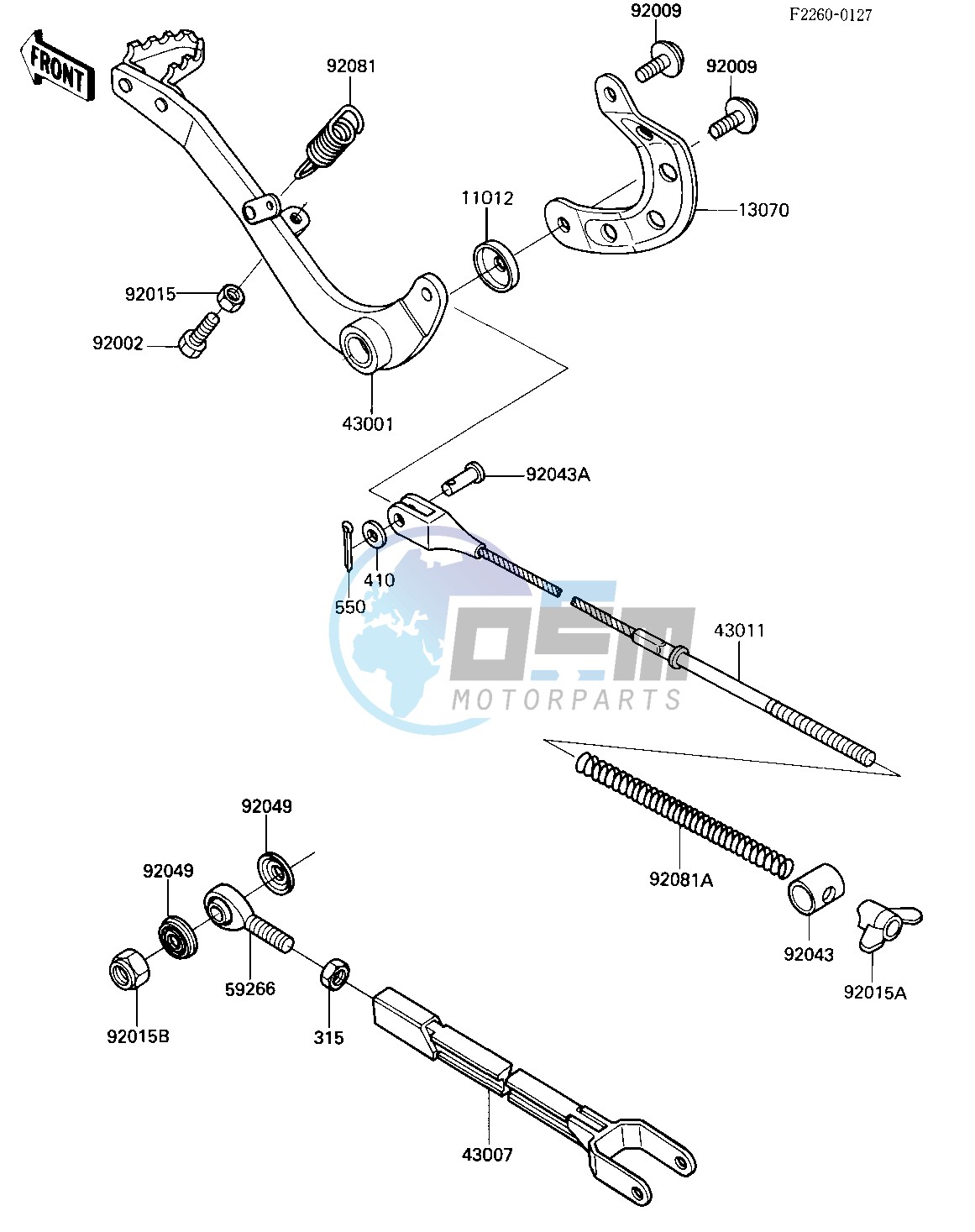 BRAKE PEDAL_TORQUE LINK -- 84 A2- -