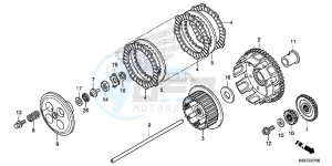 CRF150RD CRF150R Europe Direct - (ED) drawing CLUTCH