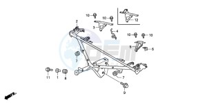 GL1800A drawing COWL STAY (GL18006/7/8)