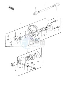 KZ 750 G [LTD II] (G1) [LTD II] drawing FRONT WHEEL_HUB