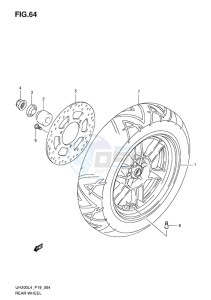 UH200 ABS BURGMAN EU drawing REAR WHEEL