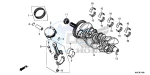 CBR650FAE CBR650FAE 2ED - (2ED) drawing CRANKSHAFT/ PI STON