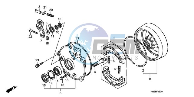 REAR BRAKE DRUM