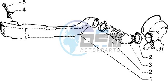 Belt cooling tube - Intake tube