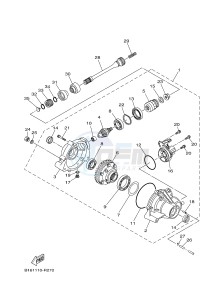 YFM700FWBD YFM70KPHG KODIAK 700 EPS HUNTER (2SM7) drawing FRONT DIFFERENTIAL