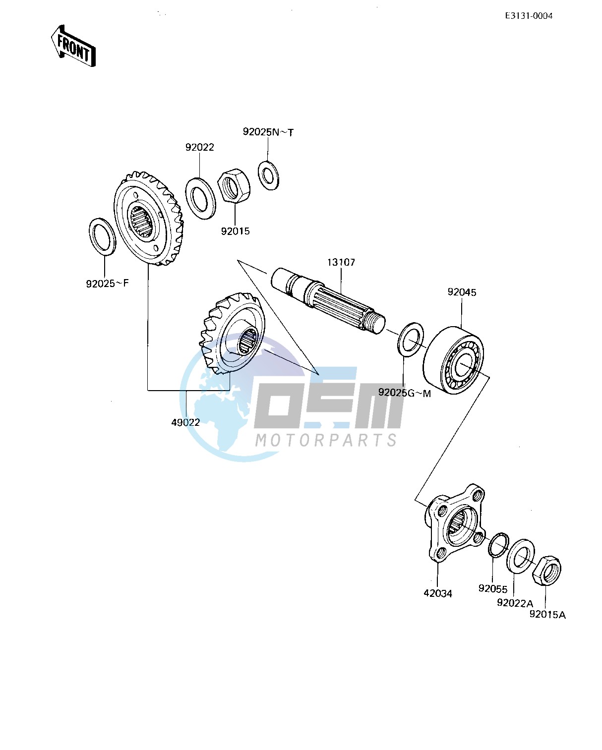 FRONT BEVEL GEARS